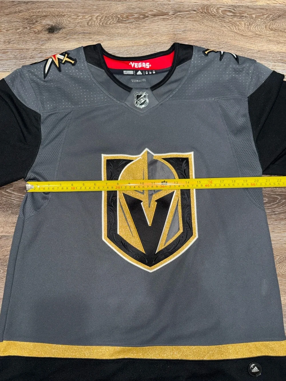 Men's Vegas Golden Knights Adidas Gray Alternate Jersey Size 50